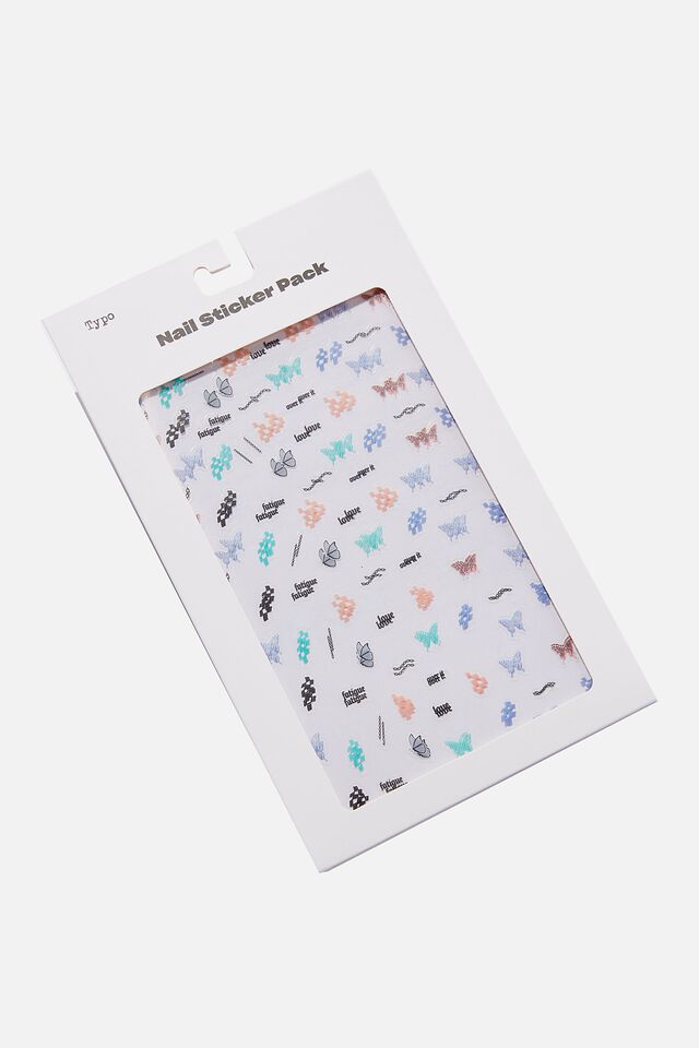 Nail Sticker Pack, CHAINS AND BUTTERFLIES