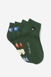 2 Pk Of Ankle Socks, SNOOKER FEELING LUCKY (M/L) - alternate image 1