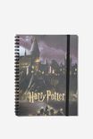 Harry Potter A5 Spinout Notebook, LCN WB HOGWARTS CASTLE - alternate image 1