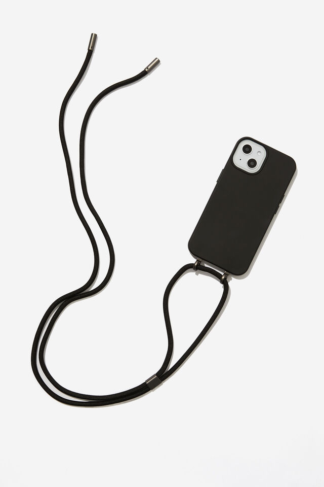 Cross Body Phone Case Iphone 13, BLACK
