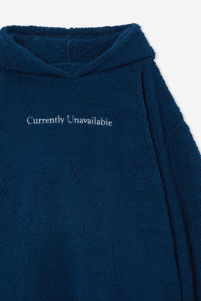 Teddy Slounge Around Oversized Hoodie, CURRENTLY UNAVAILABLE NAVY USA