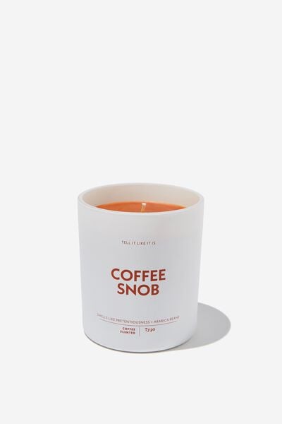 Tell It Like It Is Candle, GINGER BISCUIT COFFEE SNOB