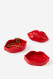 Shaped Stacking Trinket Tray, LIPS - example image 2
