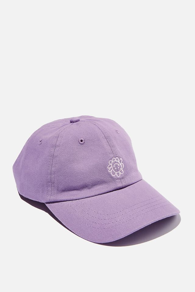Just Another Dad Cap, HAPPY FLOWER PURPLE