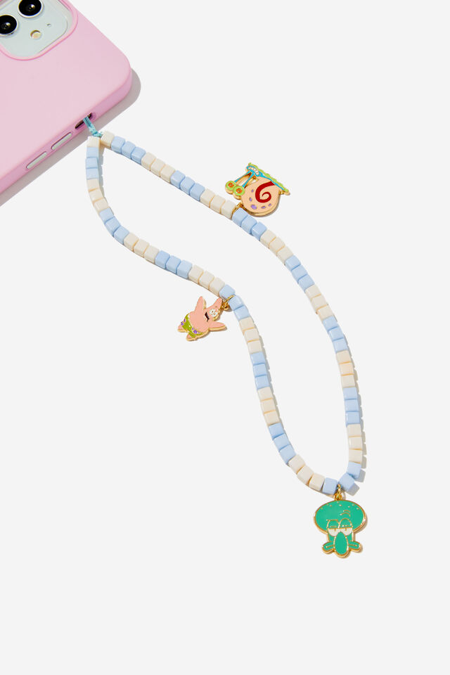 Collab Carried Away Phone Charm Strap, LCN NIC / SQUIDWARD