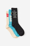 3Pck Of Socks Father S Day, PAPA BEAR - example image 1