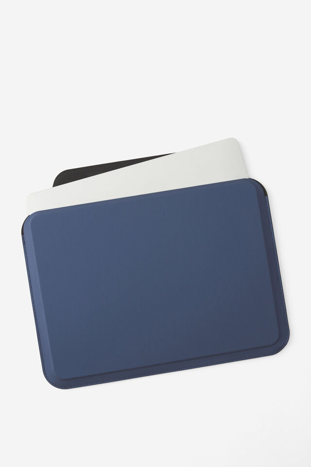 Metro 2 In 1 Laptop Case, NAVY / METALLIC