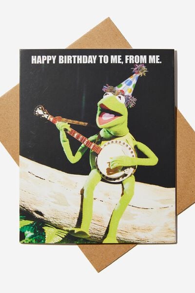 Nice Birthday Card, LCN DIS KERMIT THE FROG TO ME FROM ME