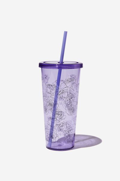 Sipper Smoothie Cup, BLACK ROSE