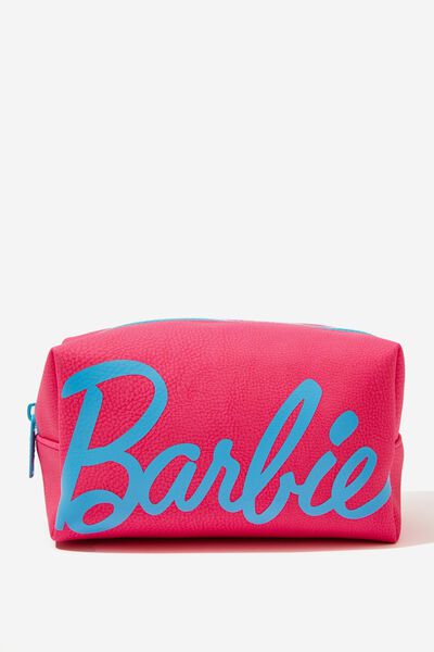 Florence Mixed Recycled Pencil Case, LCN MAT BARBIE LOGO SIZZLE PINK