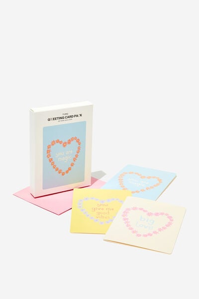 Greeting Card Pack, GOOD VIBES LOVE PACK