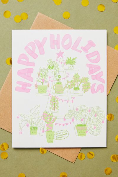Christmas Card 2022, HAPPY HOLIDAYS PLANTS