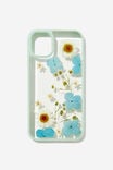 Protective Phone Case iPhone 11, TRAPPED DAISY / ARCTIC BLUE - alternate image 1