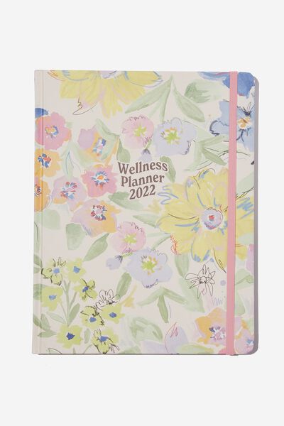 2022 Large Weekly Wellness Planner, HANDCRAFTED FLORAL