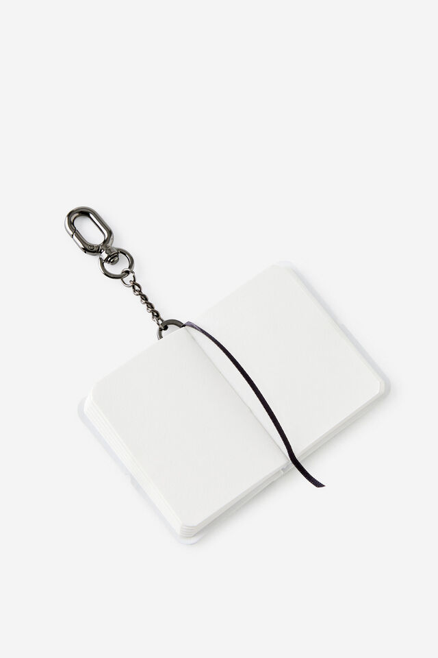Mini Keyring Sketch Book, CHROME