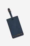 Off The Grid Luggage Tag, IN MY JET LAG ERA / NAVY - alternate image 1