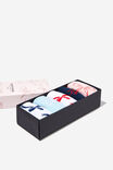 Box Of Socks, BOWS NAVY AND PINK (S/M) - alternate image 2