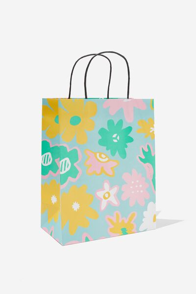 Get Stuffed Gift Bag - Medium, LULU OVERSIZE FLORAL MINTY SKIES