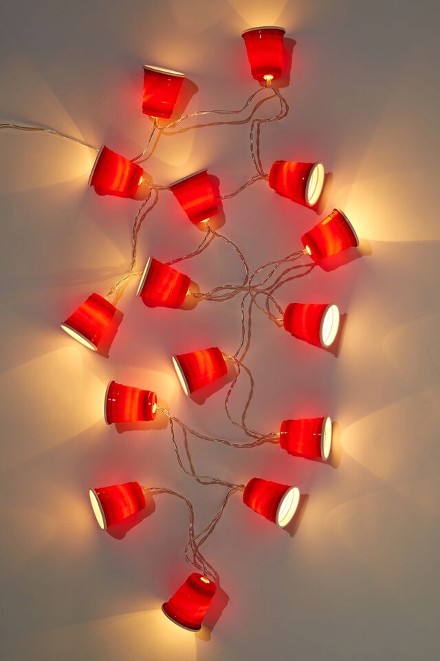 Usb Novelty String Light, RED CUPS