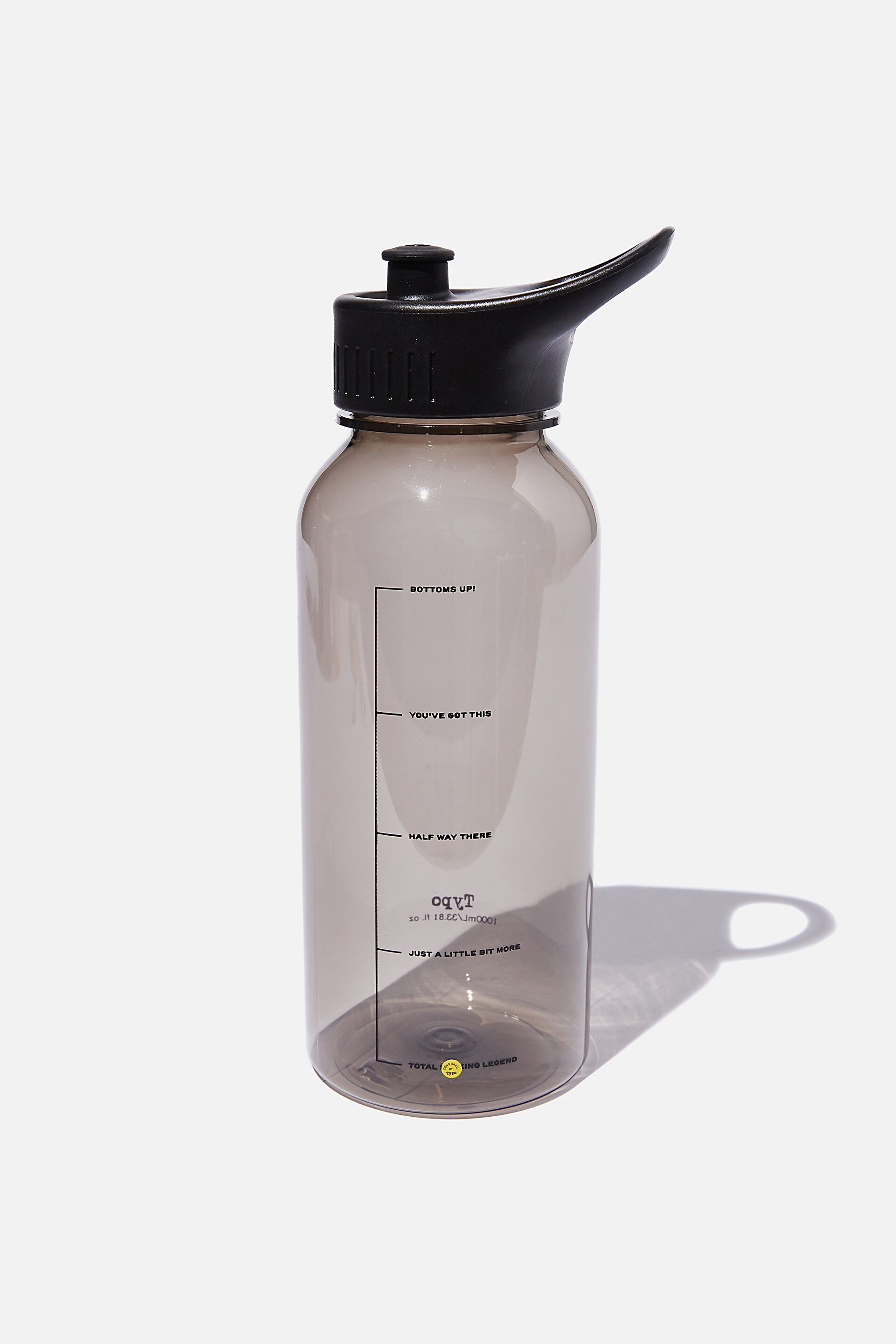 typo metal water bottle