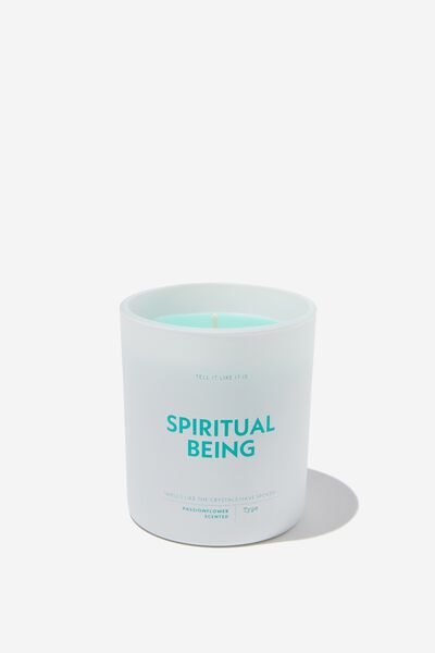 Tell It Like It Is Candle, TEAL BLUE SPIRITUAL BEING