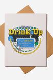 Funny Birthday Card, DRINK UP! - alternate image 1