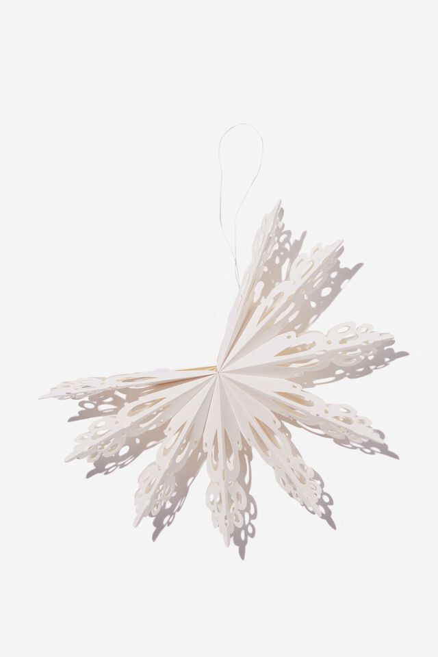 Paper Snowflake Decoration, WHITE