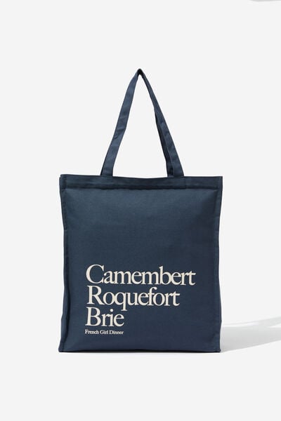 Out And About Tote Bag, FRENCH GIRL DINNER / NAVY