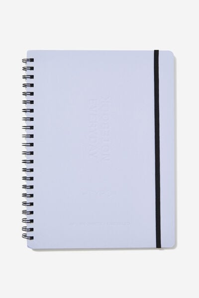 A4 Everyday Notebook, SOFT LILAC DEBOSSED