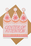CROWN CENTER OF ATTENTION SHAPED