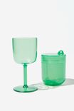 Always Ready Collapsible Wine Glass, HERITAGE GREEN - alternate image 1