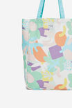 Art Tote Bag, ABSTRACT FLORAL / SOFT POP - alternate image 2