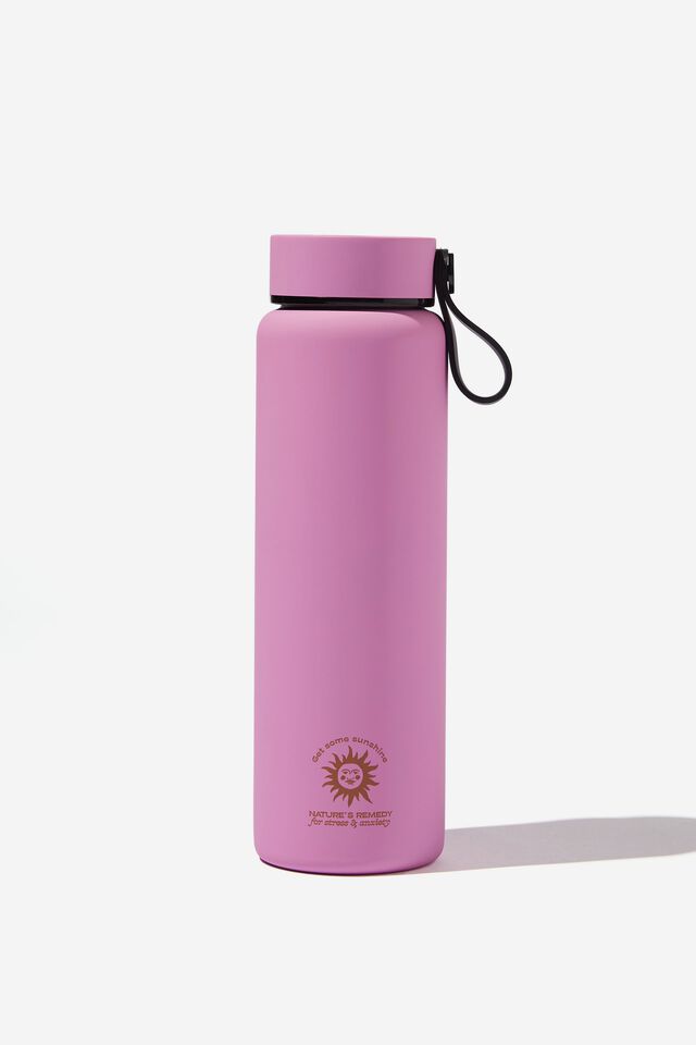 On The Move Metal Drink Bottle 500Ml, GET SOME SUNSHINE