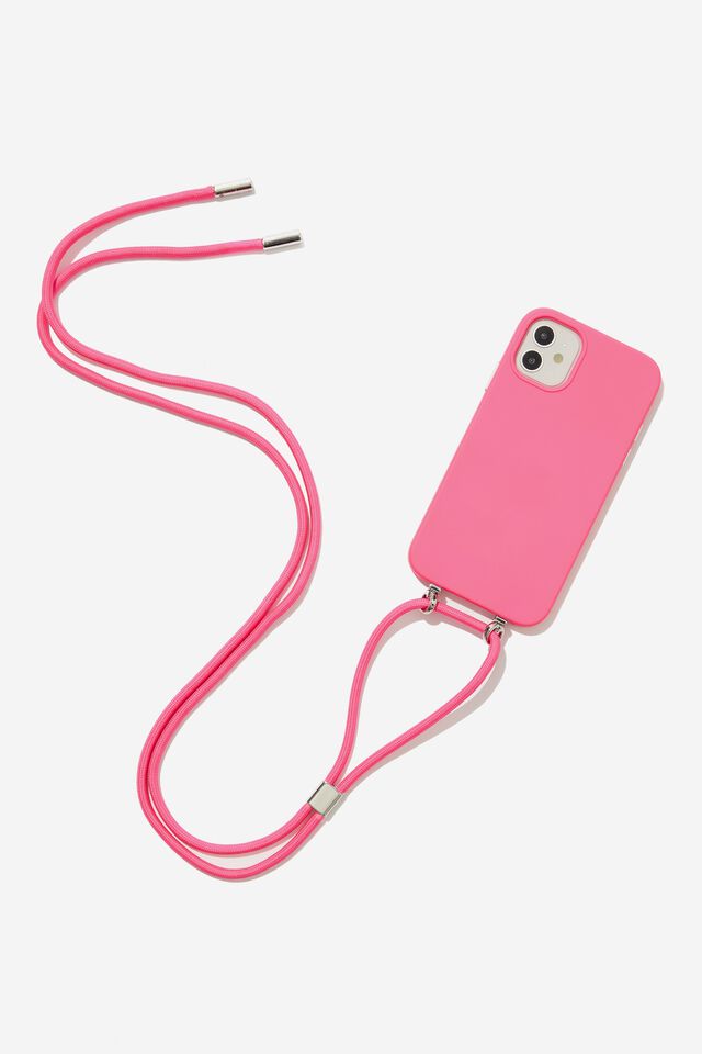 Cross Body Phone Case Iphone 11, SIZZLING PINK