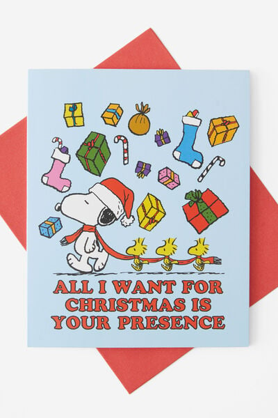 Christmas Card 2024, LCN PEA SNOOPY ALL I WANT