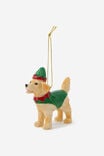 FESTIVE GOLDEN RETRIEVER DOG OAKY