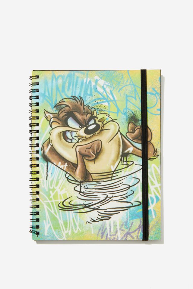 Looney Tunes A5 Spinout Notebook, LCN WB LT TAZ