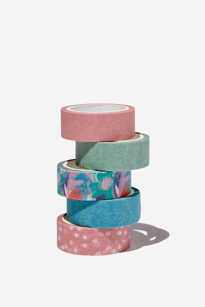 Washi Tape 5Pk, SOFT POP FLORAL & SPOT