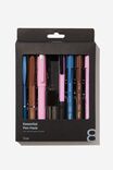 Essential Pen Pack, BROWN, PINK AND BLUE - alternate image 1