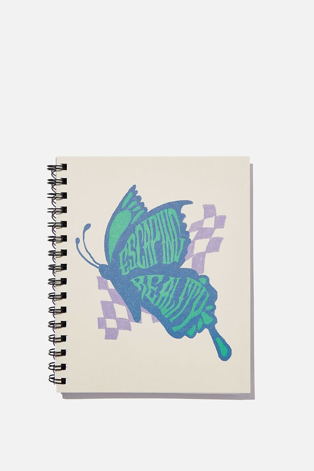 A5 Campus Notebook Recycled, ESCAPING REALITY BUTTERFLY