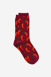 Socks, SPICY RED CHILLI YDG - alternate image 1
