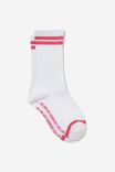 TUBE FUTURE LOST SOCK WHITE SIZZLE PINK