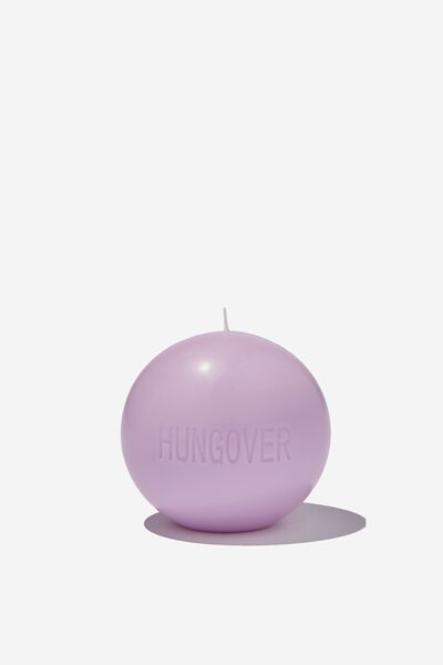 Baller Candle, PALE LAVENDER HUNGOVER
