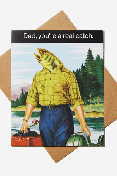 Fathers Day Card 2023, DAD YOU RE A REAL CATCH
