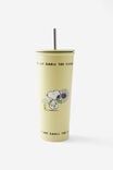 Collab Metal Smoothie Cup, LCN PEA SNOOPY STOP AND SMELL - alternate image 1