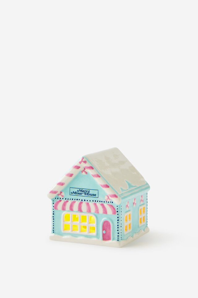 Light Up Home Ornament, MERRY MIXER HOUSE