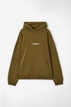 Premium Fleece Oversized Hoodie, OLIVE TOO BUSY! - alternate image 1