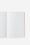 A5 Penpal Notebook, LAVA RED WASABI - example image 2