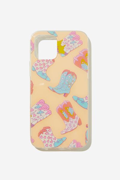 Graphic Phone Case Iphone 12-12 Pro, AS TXB COWGIRL BOOTS