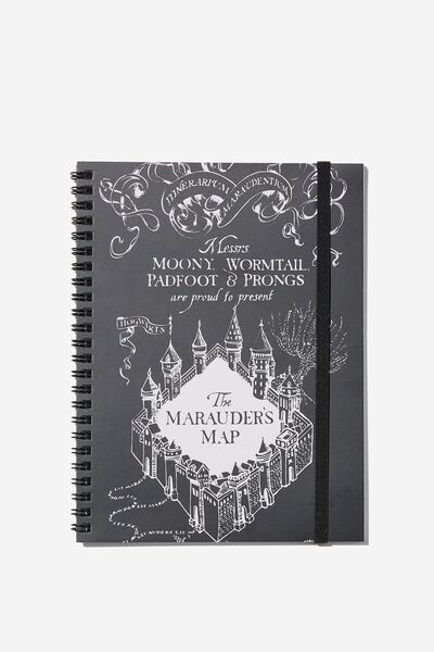 A5 Spinout Notebook, LCN WB MARAUDERS MAP